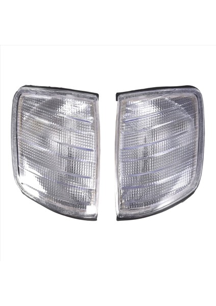 Araba L+R Beyaz Köşe Işıkları Mercedes W124 E-Serisi Sedan Için Sinyal Işıkları 1985-95 1248260043 1248260143 (Yurt Dışından)