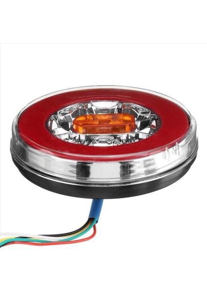 4x Yuvarlak LED 4&#39 Te 1 Kamyon Kuyruk Işığı 12-24V Dinamik Kuyruk Sinyali Ters Arka Fren Durdurma Işığı Römer Kamyonu Rv (Yurt Dışından) fiyatları