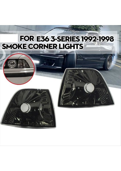 63138353280 Duman Lens Köşe Işıkları Bmw Için Sinyal Işığı Dönüşü E36 3 Serisi 1992-1999 4dr Sedan/hatchback 63138353279 (Yurt Dışından) modelleri