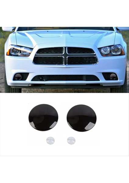 Dumanlı Siyah Araba Ön Sis Lamba Lambası Dekorasyon Kapağı Dodge Charger 2011-2014 Dış Aksesuarlar Için Kaplama (Yurt Dışından) indirimleri