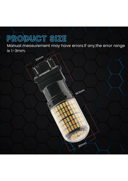 4pcs 3757 3157 4157NA LED Ampul Geçiş Beyaz Amber Park Dönüşü Sinyal Işığı (Yurt Dışından) modelleri