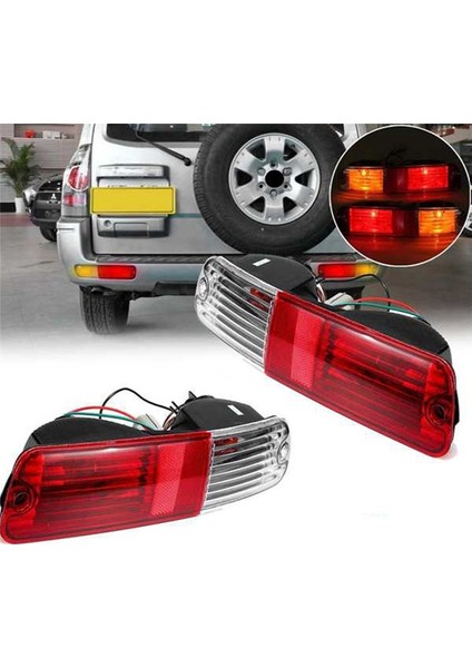 Araba Sol Arka Tampon Sis Lambası Park Uyarı Lambası Mitsubishi Pajero Montero V73 V77 02-06 (Yurt Dışından) modelleri