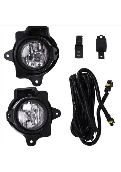 Toyota Hılux Vıgo Mk7 2012 2013 2014 2015 2015 Için Araba Ön Tampon Sisli Halojen Seti Teles Switch Switch Kiti (Yurt Dışından)