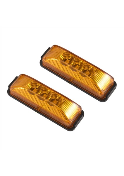 2pcs 24V 3 9inch 3 LED Kamyon Römorku Amber Işık Ön LED Yan Işaretçi Işıkları Açıklama Göstergesi Lamba Su Geçirmez (Yurt Dışından) indirimleri