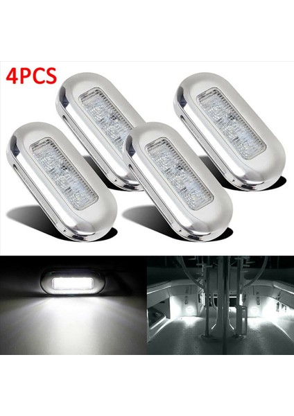 8pcs 12V Tekne Deniz Sinyal Lambası Açık Sınıf Büyük Su Geçirmez LED Nezaket Işıkları Merdiven Güverte Beyaz (Yurt Dışından) modelleri