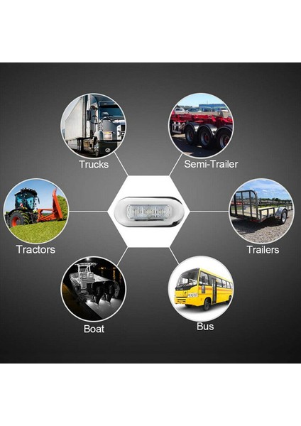 8pcs 12V Tekne Deniz Sinyal Lambası Açık Sınıf Büyük Su Geçirmez LED Nezaket Işıkları Merdiven Güverte Beyaz (Yurt Dışından) indirimleri