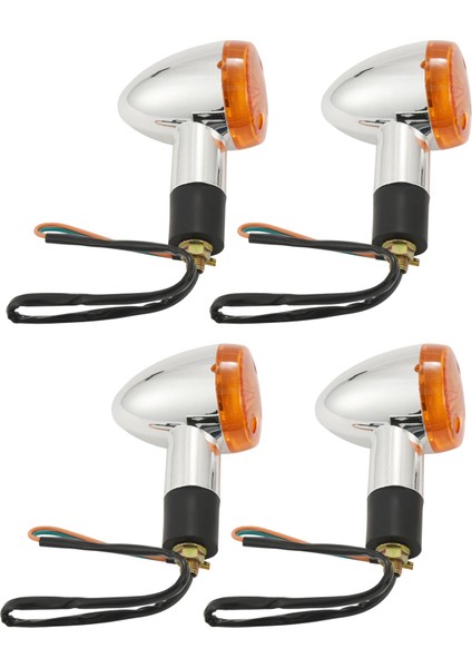 4x Motosiklet Turn Sinyalleri Honda Kawasaki Için Ön Arka Işıklar Suzuki Yamaha Motosiklet Sokağı Standart Özel Bisiklet (Yurt Dışından)