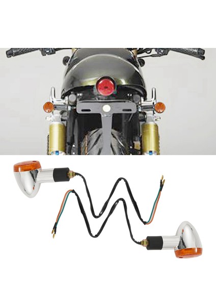 4x Motosiklet Turn Sinyalleri Honda Kawasaki Için Ön Arka Işıklar Suzuki Yamaha Motosiklet Sokağı Standart Özel Bisiklet (Yurt Dışından) fiyatları