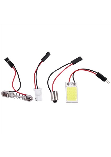 2x Otomatik Süper Parlak Beyaz 18 Cob LED Ampul Paneli + T10 Festoon Adaptörleri (Yurt Dışından) fiyatları