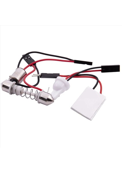 2x Otomatik Süper Parlak Beyaz 18 Cob LED Ampul Paneli + T10 Festoon Adaptörleri (Yurt Dışından) fırsatları