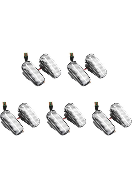 10X Araba LED Dinamik Yan Işaretçi Sinyal Lambası Işık Dönüş Lambası Honda Accord Civic Acura Cr-V Fit Jazz Odyssey Beyaz (Yurt Dışından)