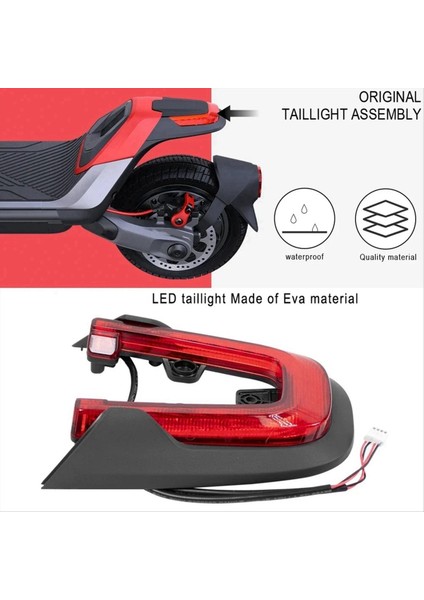 Segway-Ninebot Için Arka Kuyruk Işığı P65 P65U P65A P65E P65D P100SU P100SE Elektrikli Scooter Uyarı Layatı Parçaları (Yurt Dışından) indirimleri