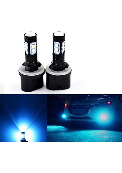 2x Yeni 880 890 892 893 899 50W 8000K Buz Mavisi LED Projektör Sis Ampulleri Mavi (Yurt Dışından) modelleri