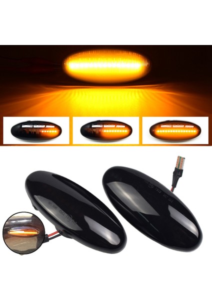 Nissan Navara D22 Için NP300 Datsun Frontier Fiera Pickup Terrano Skystar LED Dinamik Dönüş Sinyali Işık Yan Işaret Lambası (Yurt Dışından) fiyatları