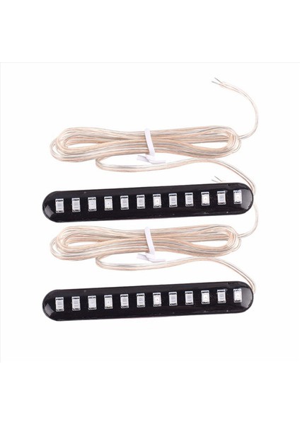 8 Adet Akan Su Kuyruğu Fren Lambaları 12 LED Dönüş Sinyalleri Şerit 3528SMD Plaka Işık Yanıp Sönen Durdurma Titreşimi (Yurt Dışından) modelleri