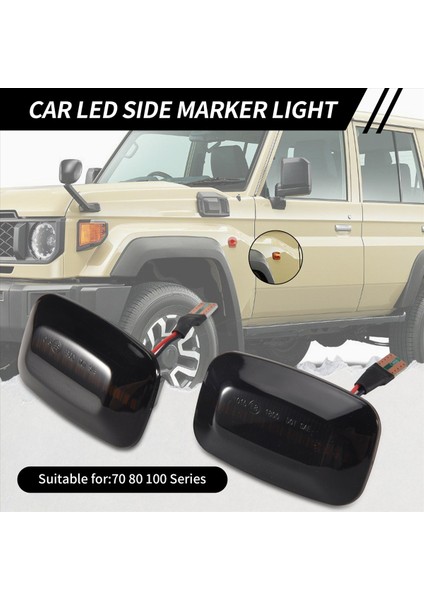 Toyota Land Cruiser 70 80 100 Serisi Için Araba Dinamik LED Yan Işaretçi Işık Dönüş Sinyal Işığı (Yurt Dışından) indirimleri