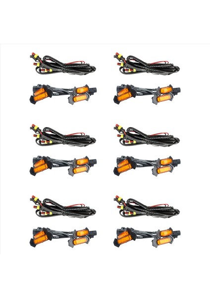 Toyota Tacoma Trd 2016-2020 Ön Izgara Aydınlatma LED Izgara Işıkları Kit 24 Pc (Amber Shell Sarı Işık) (Yurt Dışından)