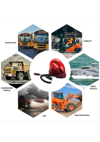 Kırmızı 12V Salyangoz Tipi Dönen Araba Alarm Lights Upan Işık Tavan Işık Flaşı Işık Otomobiller Için Evrensel (Yurt Dışından)