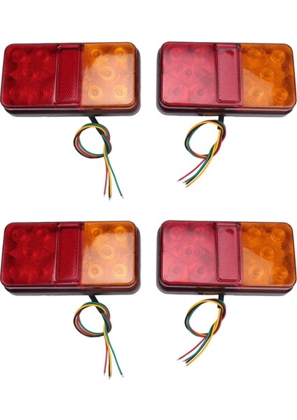 4pcs Araba LED Römork Kuyruk Işığı 12V-80V Kamyon Yan Işık 10LED Kamyon Turn Sinyal Işık Kamyon Tekne Pikap Rv Utv (Yurt Dışından)
