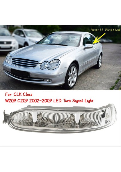 Mercedes Için Araba Yan Ayna LED Lamba Benz Clk Sınıfı W209 C209 2002-2009 Dikiz Aynası Dönüş Sinyali Işığı A2308200721 L (Yurt Dışından) fiyatları