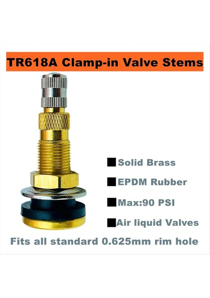 TR618A Lastik Valf Sapları Tubeless Hava Sıvı Traktör Valf Tubeless Lastikler Endüstriyel Tarım Tekerlekleri (Yurt Dışından) fiyatları