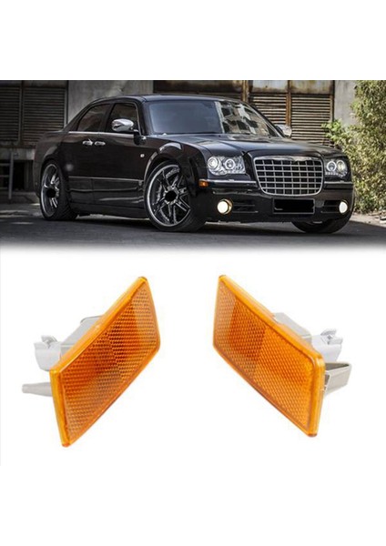 3x Araba Sol Sağ Ön Tampon Yan Sinyal Sinyal Lambası Işaretçisi Chrysler Için Işık Yaprak Lambası 300 300C 04805860AA 04805861AA (Yurt Dışından) indirimleri