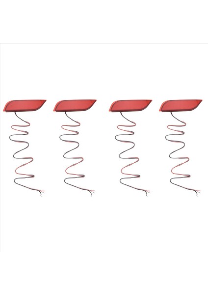 4x Otomotiv LED Arka Tampon Kuyruk Lambası Fren Lambası Dönüş Sinyali Işık Yansıtıcı Subaru / Impreza / Xv / Wrx (Yurt Dışından)