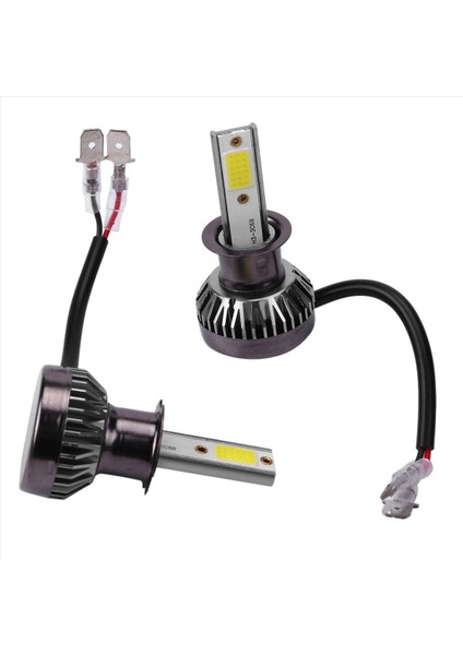 4pcs Mini 1400W LED Far Ampulleri Dönüştürme Kiti Sis Sürüş Hi-Low Lambalar Drl 6000K Beyaz-Plug And Play (H3) (Yurt Dışından) modelleri