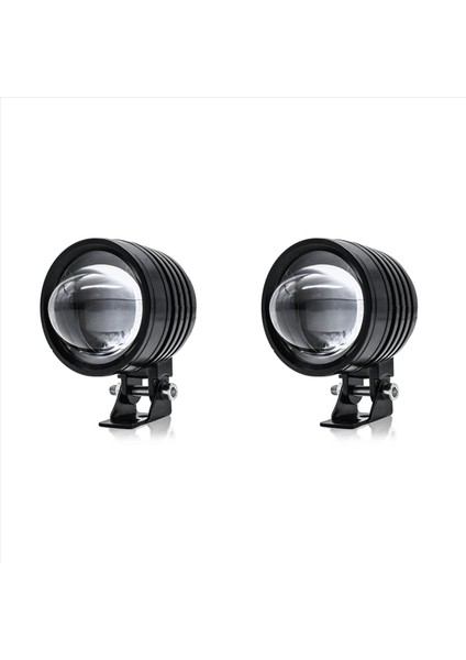 2x 3 Inç Motosiklet Far 30W 6000LM Fisheye LED Motosiklet Işık Far Sürüş Sis Spotları Beyaz+Amber Işık (Yurt Dışından) fiyatları