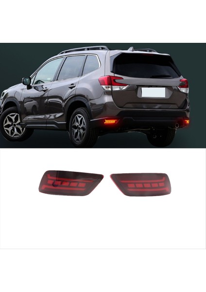 Araba Arka Tampon LED Arka Lamba Dinamik Dönüş Sinyali Işıkları Subaru Forester 2019-2023 Için Yansıtıcı Işık Fren Lambası (Yurt Dışından) modelleri