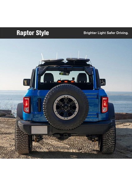 LED Üçüncü Fren Işığı Ford Bronco 2021 2022 2023 Raptor Tarzı Yüksek Montaj Durdurma Işık 3 Fren Lambası (Yurt Dışından) fırsatları
