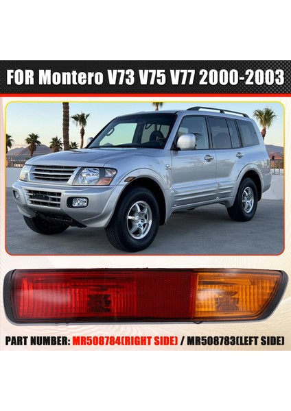 Araba Arka Tampon Işık Arka Sis Lambası Mitsubishi Pajero Montero V73 V75 V77 2000-2003 Sağ MR508784 (Yurt Dışından) indirimleri