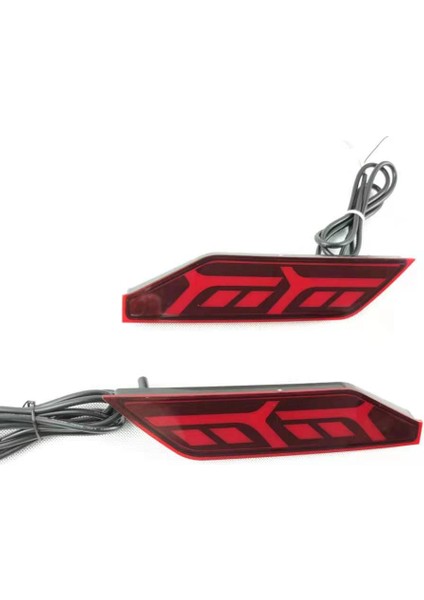 Araba LED Arka Sis Lambası Fren Lambası Arka Tampon Dekorasyon Lambası Mitsubishi Pajero Sport 2018 2019 2020 (Yurt Dışından) modelleri