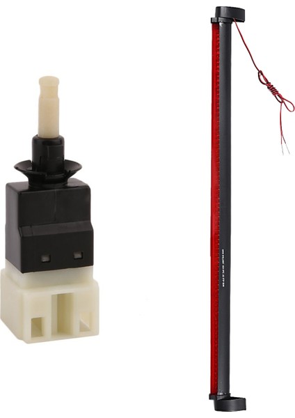 1 Pc Universal Red 80 LED Araba Üçüncü Fren Işığı ve 1x Fren Işığı Anahtarı Fren Anahtarı Mercedes-Benz W202 W203 S202 (Yurt Dışından)