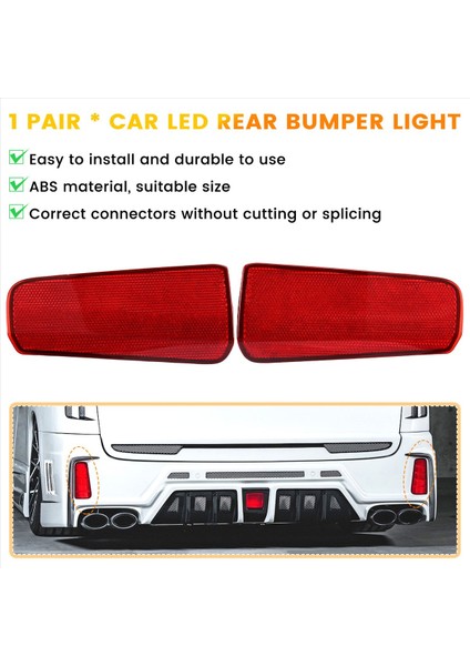 Toyota Alphard 30 Seri Için Araç LED Arka Tampon Reflektör Işık Fren Işık Kuyruk Lambası (Yurt Dışından) modelleri