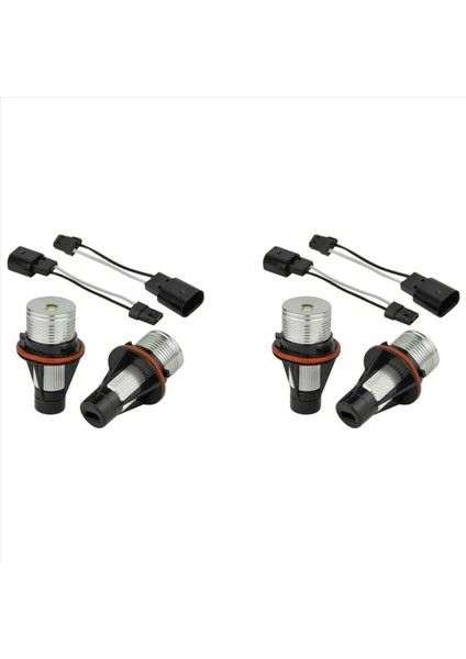 2paır 8000K Beyaz LED Melek Göz Markeri Halo Ampul Lambalar For-Bmw E39 E53 E60 E63 E64 E66 E87 5 6 7 X3 X5 (Yurt Dışından)