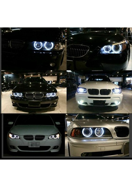 2paır 8000K Beyaz LED Melek Göz Markeri Halo Ampul Lambalar For-Bmw E39 E53 E60 E63 E64 E66 E87 5 6 7 X3 X5 (Yurt Dışından) indirimleri