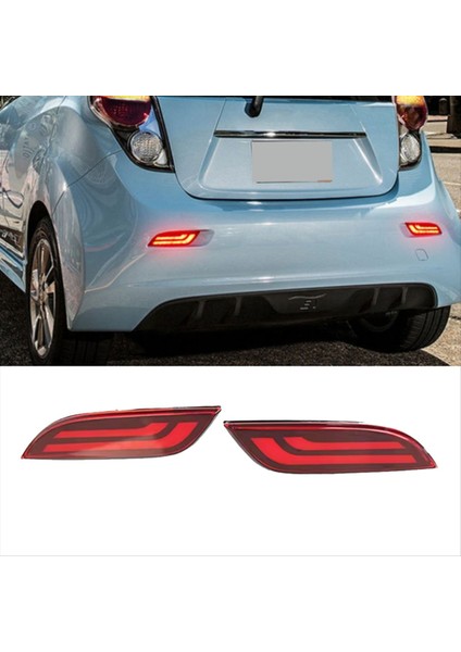 Araba LED Arka Tampon Işıkları Dinamik Dönüş Sinyali Işık Fren Işığı Reflektör Işığı Chevrolet Spark Için 2010-2015 (Yurt Dışından) fiyatları