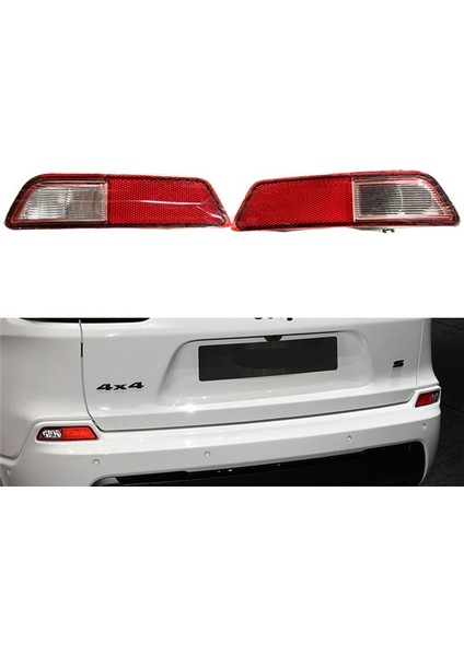 Araba Sol Arka Tampon Reflektör Açık Kuyruk Sis Lambası Jeep Cherokee 2019 2020 2021 S Özel Baskı (Yurt Dışından) fırsatları