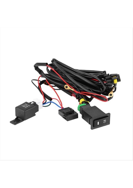 12V Evrensel Araba LED Sis Fark Açık/kapalı Anahtarı Kablo Dairesi Sigorti Rölesi Rölesi Sis Sis Anahtarı Kablolama (Yurt Dışından)