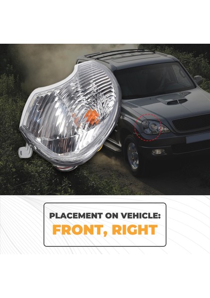 92302H1010 Köşe Lamba Kombinasyonu Hyundai Terracan Için Ön Rh 2001-2006 Viraj Lambası Geniş Işık Sağ (Yurt Dışından) fırsatları