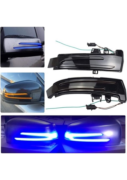 Dinamik LED Yan Ayna Sıralı Dönüş Sinyal Işıkları Mercedes Benz A/b/c/e/s/cla/gla/glk/cls Sınıfı W176 W246 W204 (Yurt Dışından) indirimleri