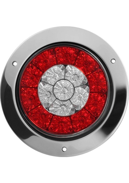 2pcs 4 Inç Yuvarlak Kamyon Römorku LED Kuyruk Durma Fren Lambaları Kırmızı ve Kehribar Park Turu Sinyal Işıkları Kamyon Rv Römork Kampçı Tekne Karavan Vb (Yurt Dışından) indirimleri