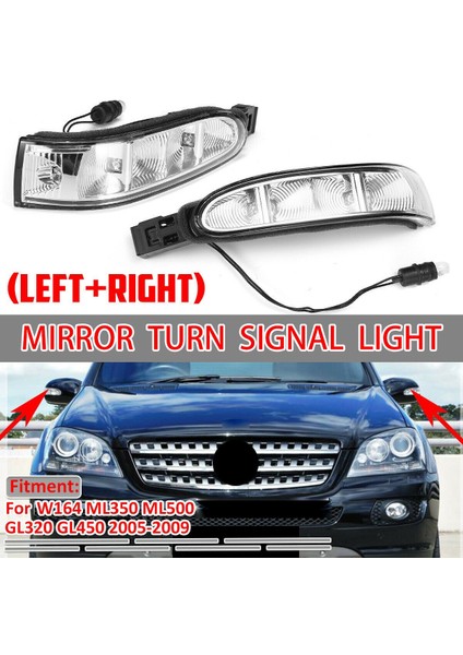 Araba Ön Ayna Dönüş Sinyali Işık Dönüşü Mercedes Benz W164 X164 W164 ml GL300 R320 R350 R450 R500 (Yurt Dışından) fiyatları