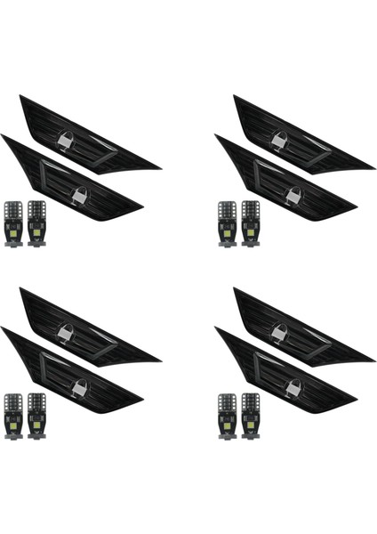 8x Duman Renkli Lens Yan Işaretçi Lambası Işık W/ 2016-19 Honda Civic Jdm (Yurt Dışından)