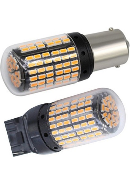 4 Pc LED Işık 2 Pcs T20 7440 W21W WY21W 144-SMD Ters Işık LED Ampuller ve 2 Pc Hyr Hiper Flash Yok 1156 Araba LED Işık (Yurt Dışından) fiyatları