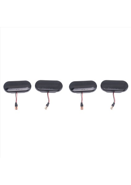 4pcs Amber LED Fender Yan Işaretçisi Dönüş Sinyal Işıkları Koltuk Için Ibiza Leon Skoda Için Ford Focus Mk2 (Siyah) (Yurt Dışından)