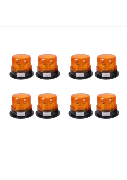 8 x Amber LED Beacon Strobe Acil Durum Yanıp Sönen Hafif Uyarı Lamba Kamyonu 12V 24V (Yurt Dışından)