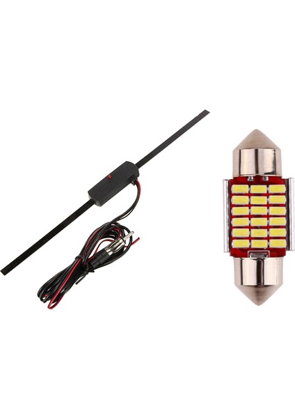 1x Araba Ön Cam Anten ve 2pcs C5W C10W 31MM 3014 18SMD Festous LED Canbus Pum Laplaya Playa Işık 12V (Yurt Dışından)