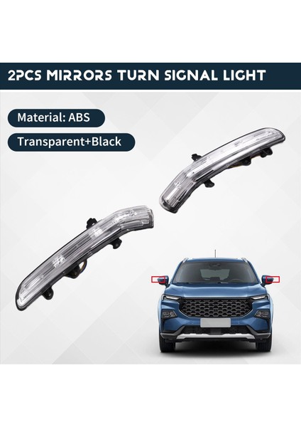 Ford Bölgesi Için Jiangling Yusheng S330 2019-2023 Dikiz Aynası Işaretleyici Lambası Ön Yan Aynalar Sinyal Işığını Çevir (Yurt Dışından) fırsatları